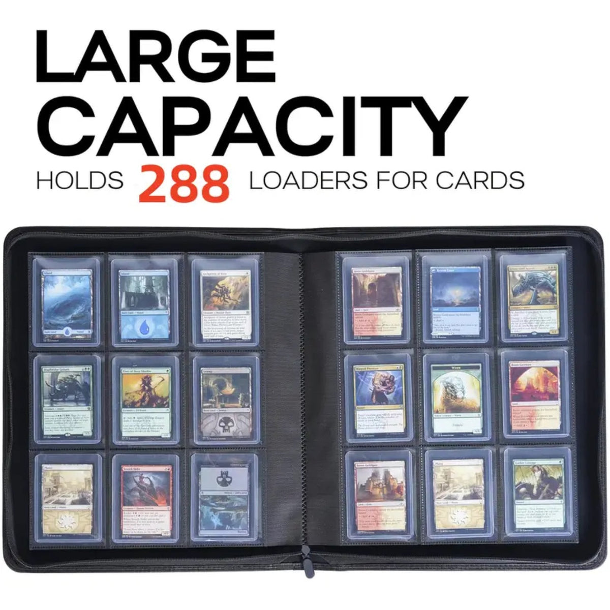 Toploader binder hold 288 cards with toploader 9 slot