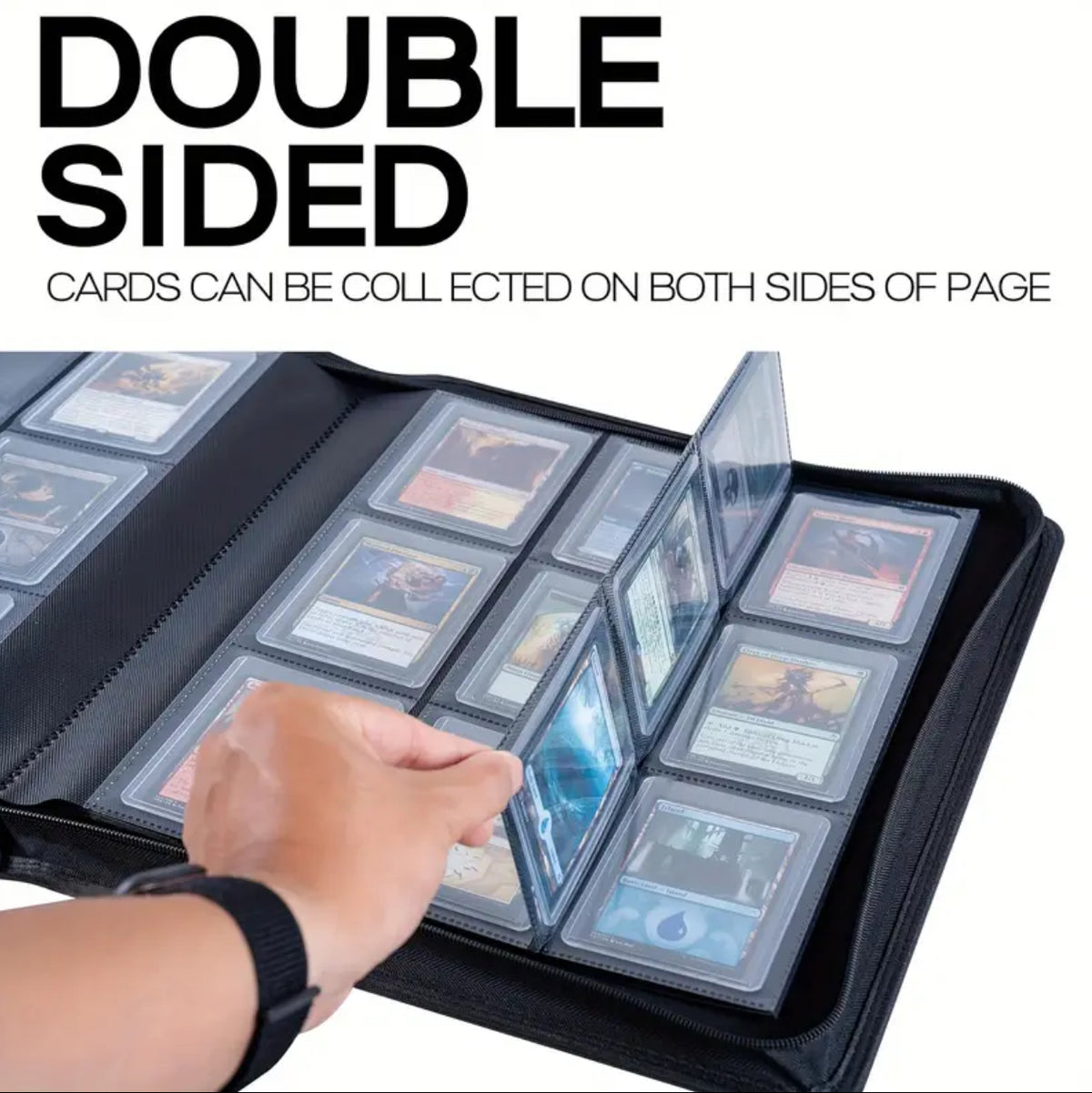 Toploader binder hold 288 cards with toploader 9 slot
