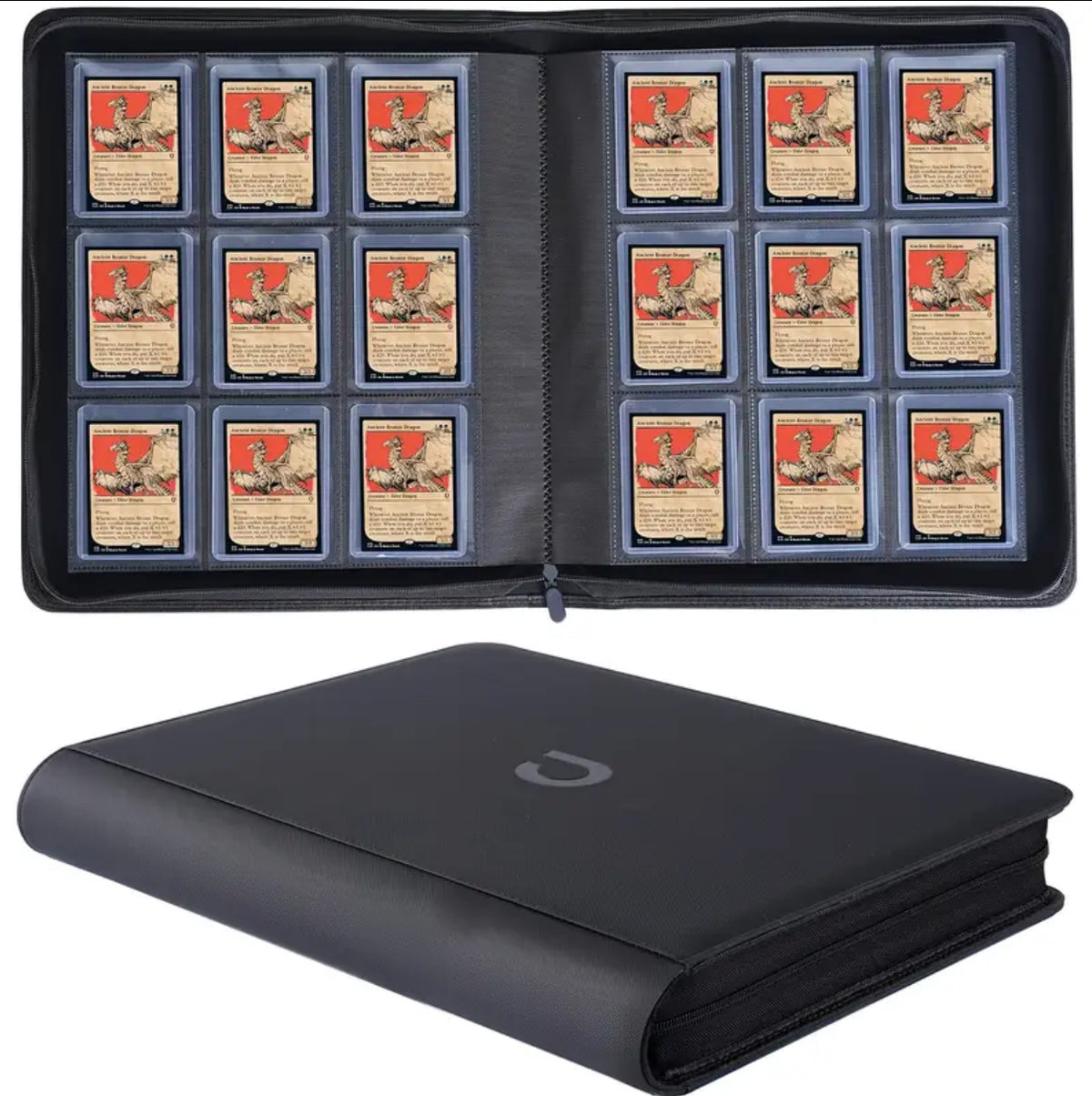 Toploader binder hold 288 cards with toploader 9 slot